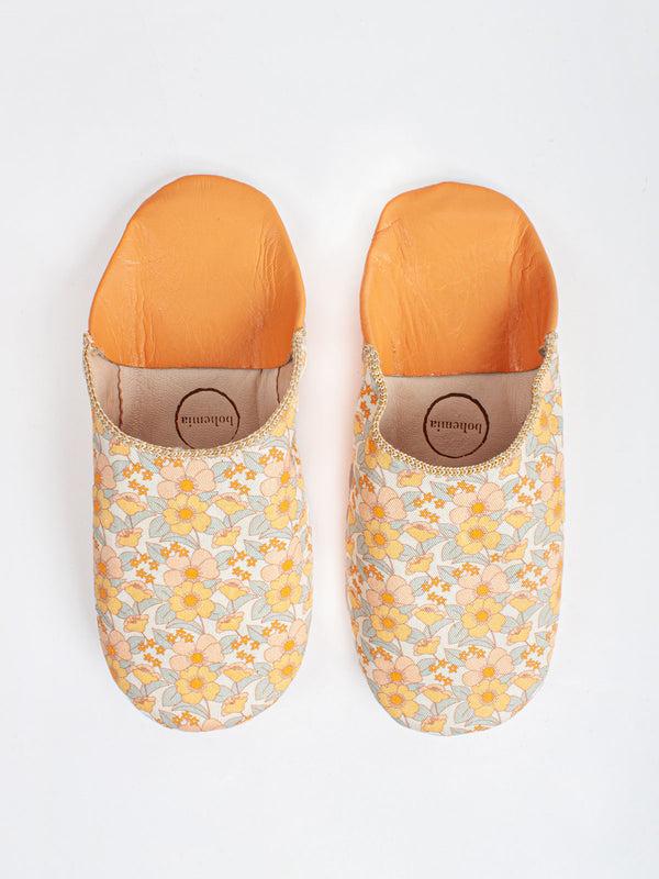 bohemia design Margot Floral Babouche Slippers Honey