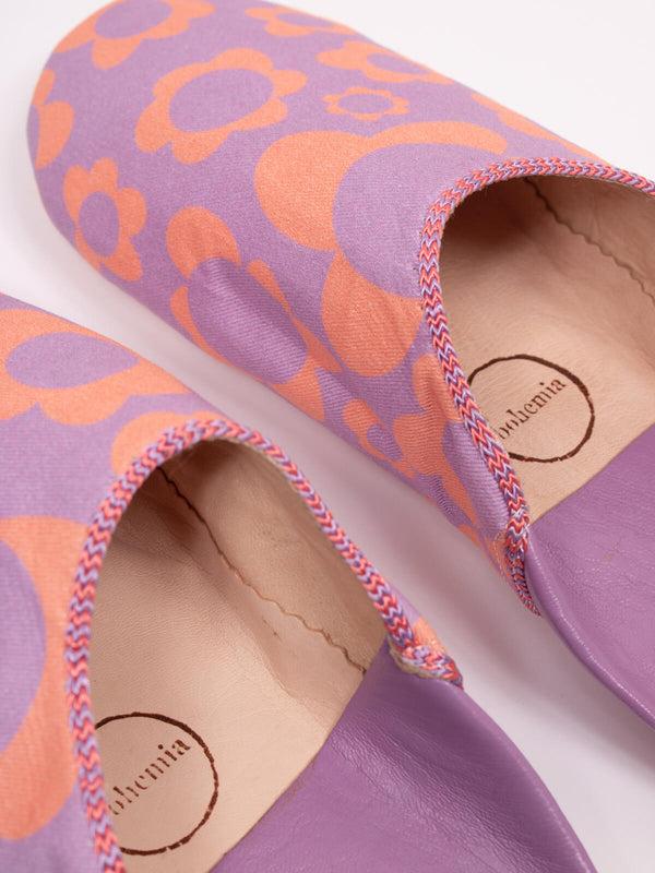 Bohemia Design Margot Floral Babouche Slippers Lilac