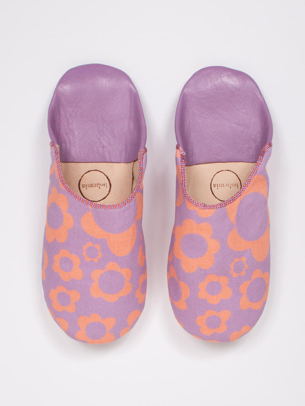 bohemia design Margot Floral Babouche Slippers Lilac