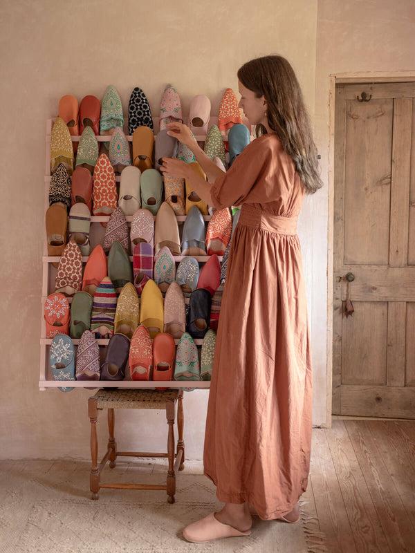 Bohemia Design Moroccan Babouche Basic Slippers Ballet Pink