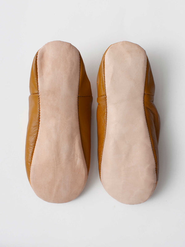 Bohemia Design Moroccan Babouche Basic Slippers Caramel