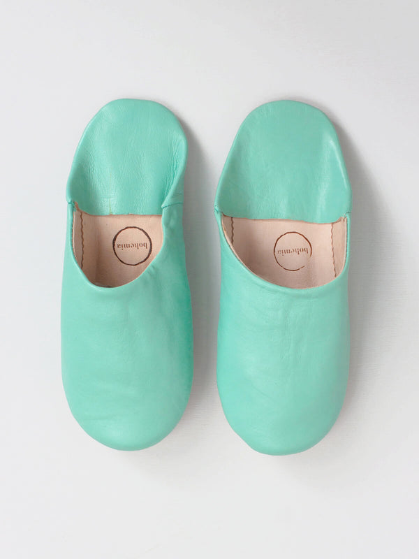 bohemia design Moroccan Babouche Basic Slippers Duck Egg