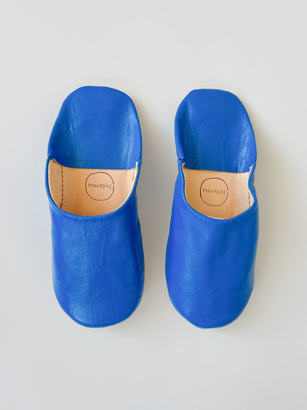 bohemia design Moroccan Babouche Basic Slippers Majorelle Blue