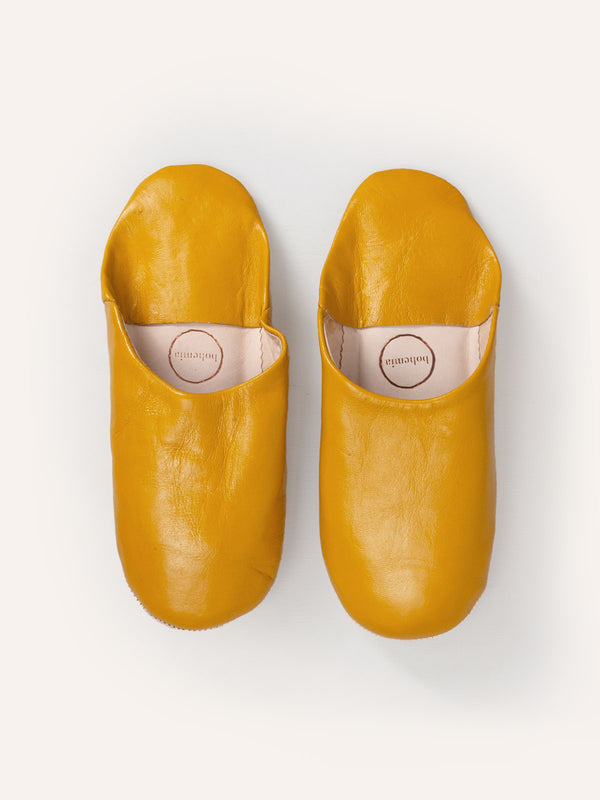 bohemia design Moroccan Babouche Basic Slippers Mustard