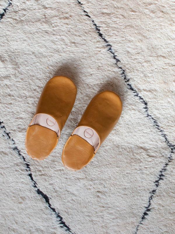 bohemia design Moroccan Babouche Basic Slippers Ochre