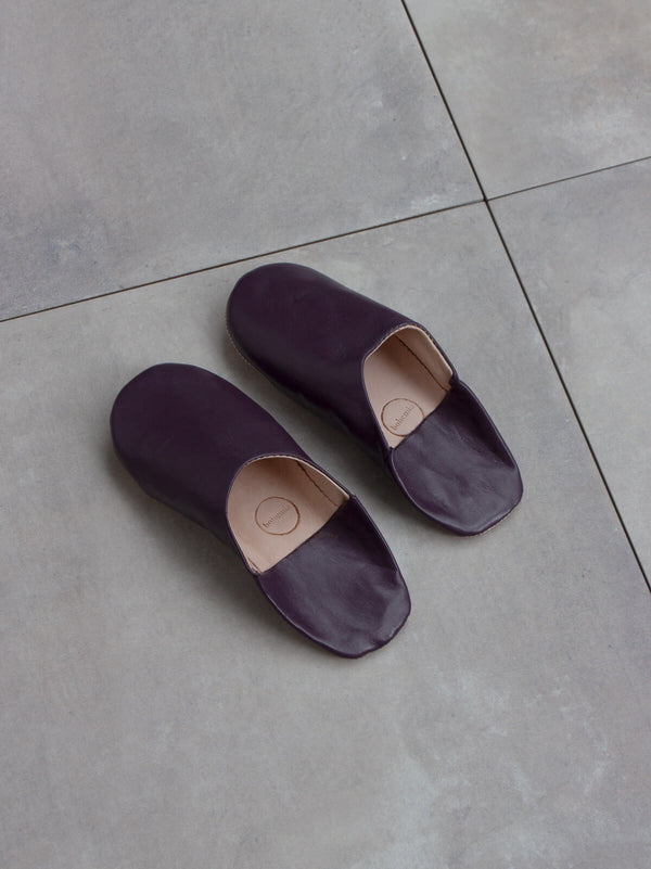 Bohemia Design Moroccan Babouche Basic Slippers Plum