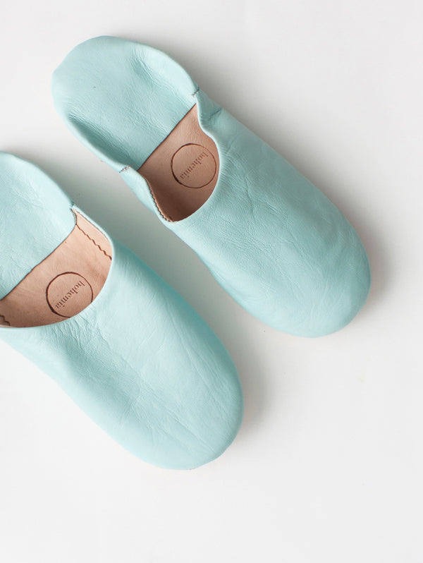 Bohemia Design Moroccan Babouche Basic Slippers Powder Blue