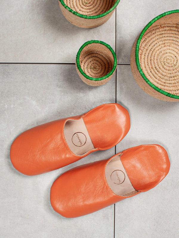 Bohemia Design Moroccan Babouche Basic Slippers Tangerine