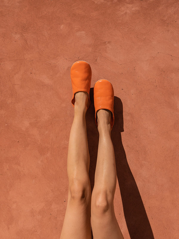 Bohemia Design Moroccan Babouche Basic Slippers Tangerine