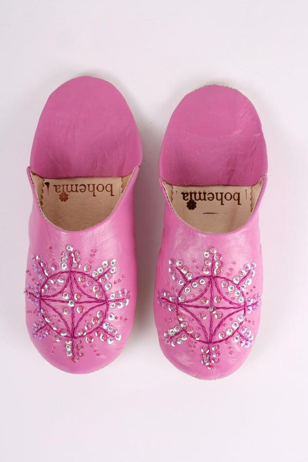 Bohemia Design Moroccan Babouche Sequin Slippers - Seconds Large (Assorted Colours)