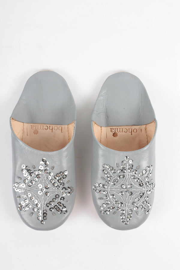 Bohemia Design Moroccan Babouche Sequin Slippers - Seconds Small (Assorted Colours)