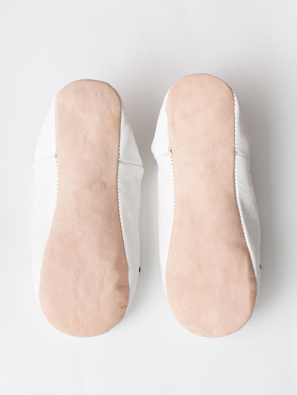 Bohemia Design Moroccan Babouche Sequin Slippers White And Black