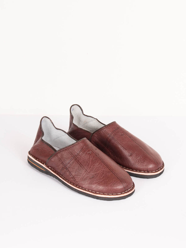 Bohemia Design Moroccan Berber Babouche Slippers Brown