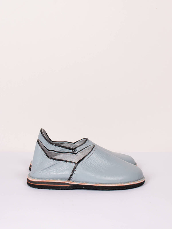 bohemia design Moroccan Berber Babouche Slippers Light Grey