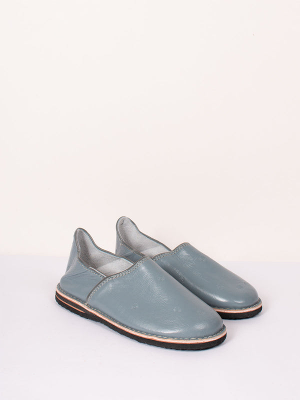 bohemia design Moroccan Berber Babouche Slippers Pearl Grey