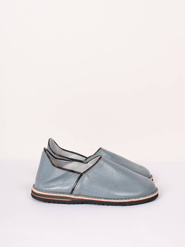 bohemia design Moroccan Berber Babouche Slippers Slate Grey