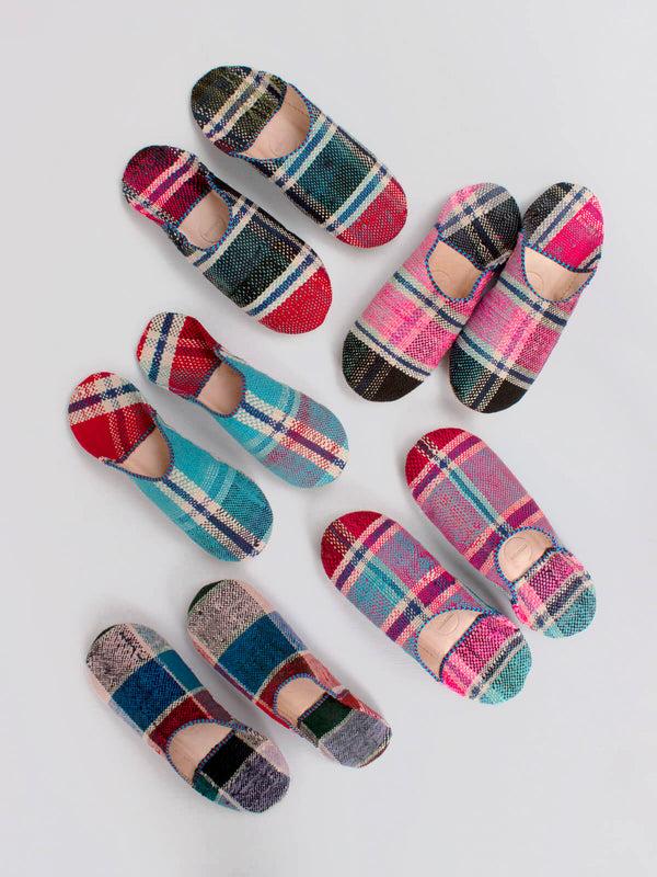 Bohemia Design Moroccan Boujad Basic Babouche Slippers Essaouira Check