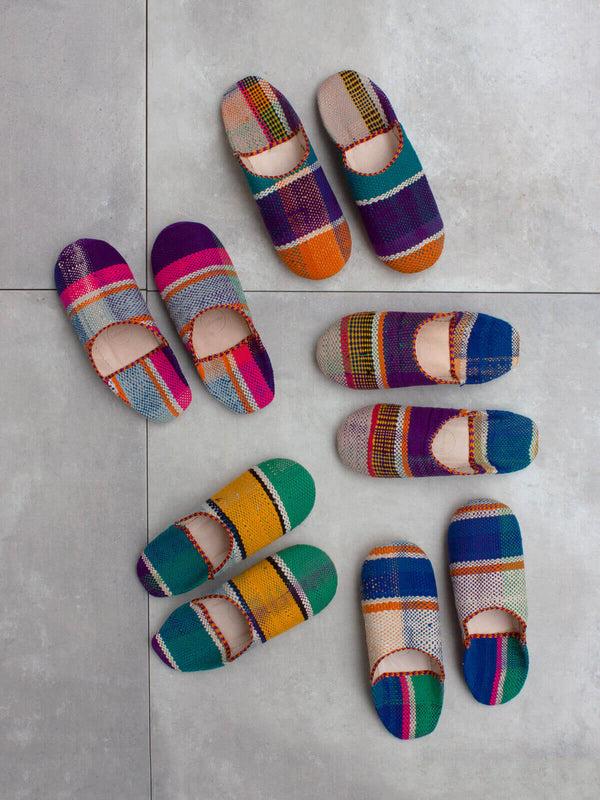 bohemia design Moroccan Boujad Basic Babouche Slippers Souk Day Weave