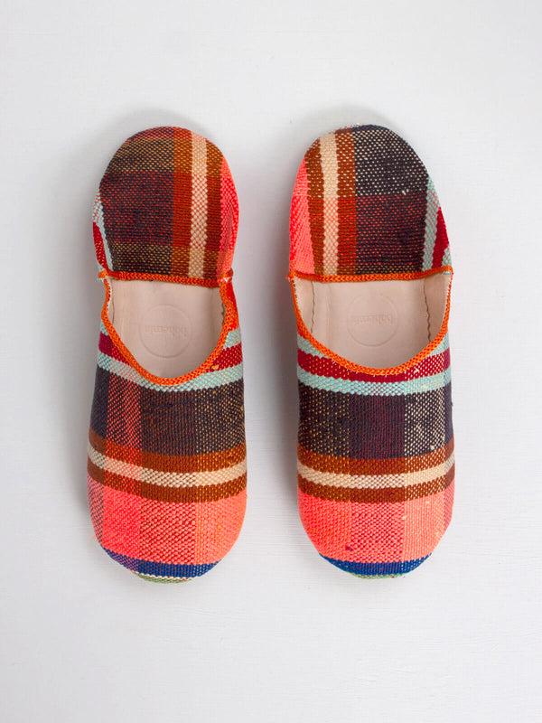 bohemia design Moroccan Boujad Basic Babouche Slippers Sunset Check