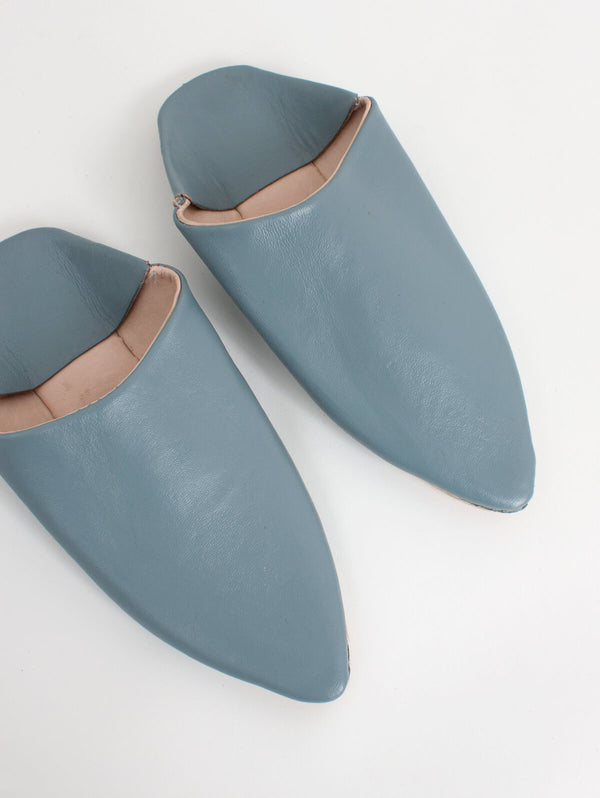 Bohemia Design Moroccan Classic Pointed Babouche Slippers Grey