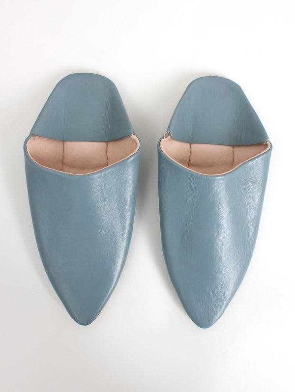 bohemia design Moroccan Classic Pointed Babouche Slippers Grey