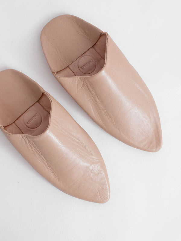 Bohemia Design Moroccan Classic Pointed Babouche Slippers Nude