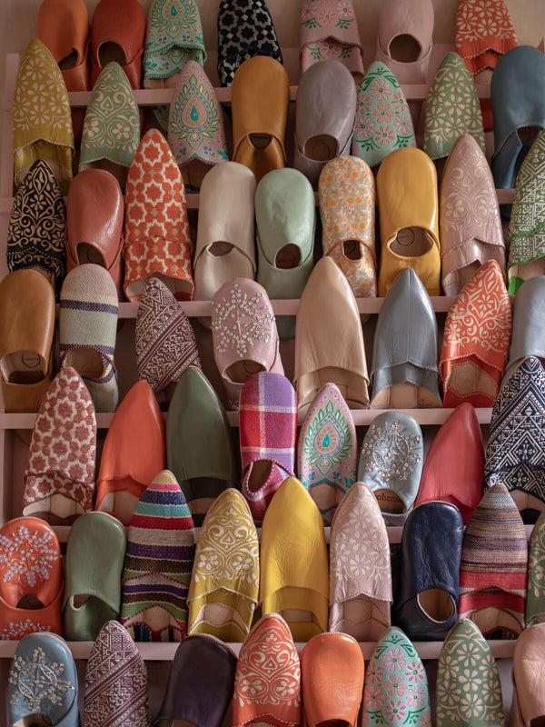 Bohemia Design Moroccan Classic Pointed Babouche Slippers Sunflower