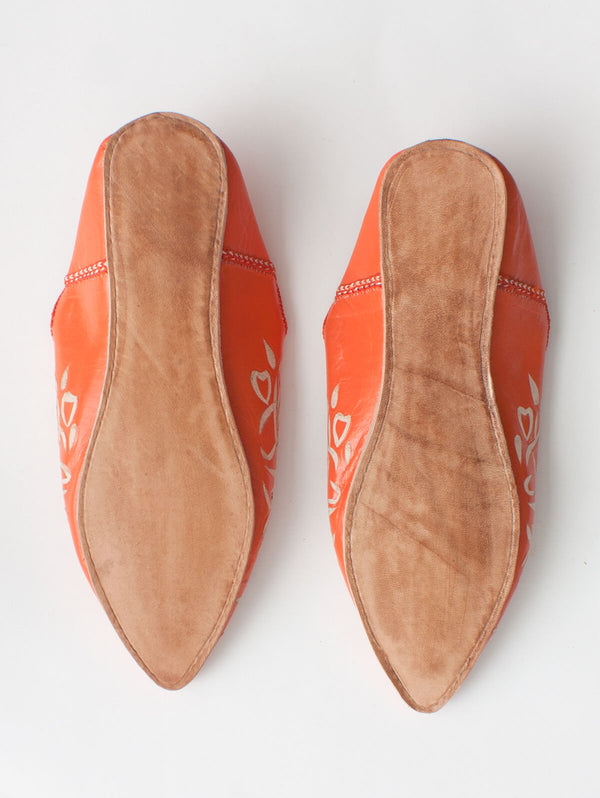 Bohemia Design Moroccan Decorative Babouche Slippers Orange