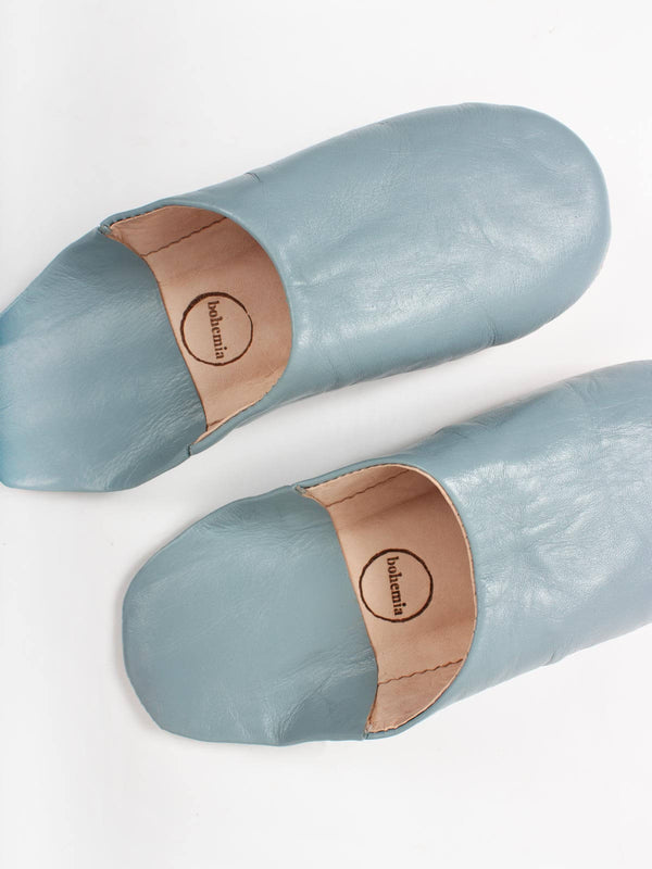 Bohemia Design Moroccan Mens Babouche Slippers Grey