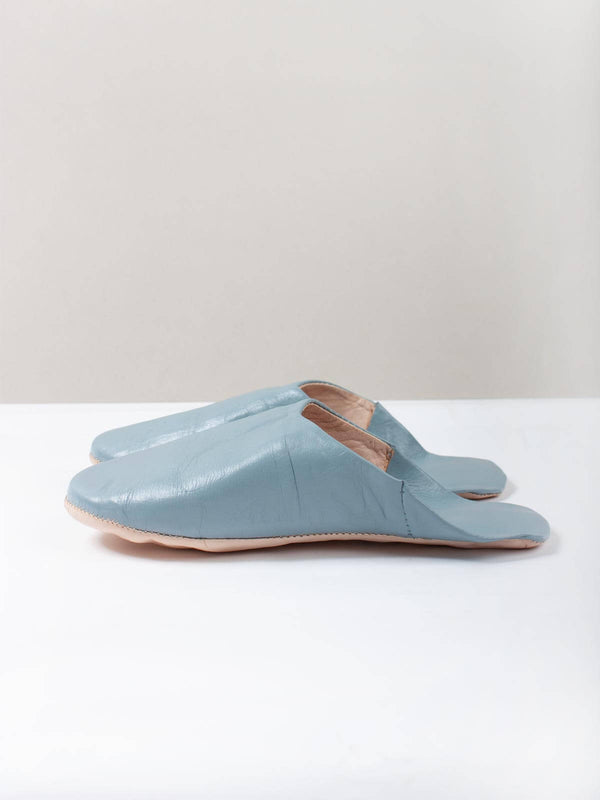 Bohemia Design Moroccan Mens Babouche Slippers Grey