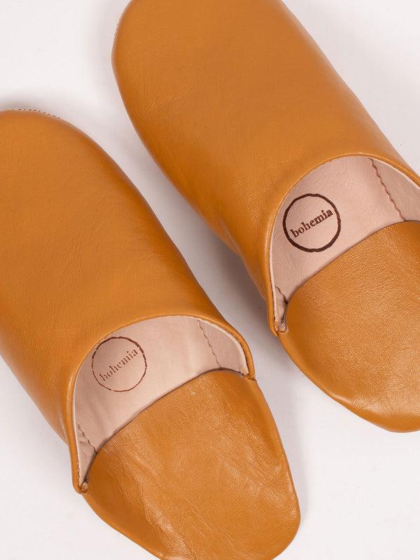Bohemia Design Moroccan Mens Babouche Slippers Ochre
