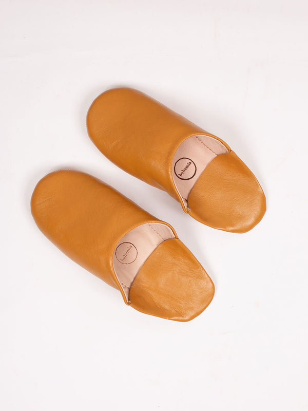 Bohemia Design Moroccan Mens Babouche Slippers Ochre