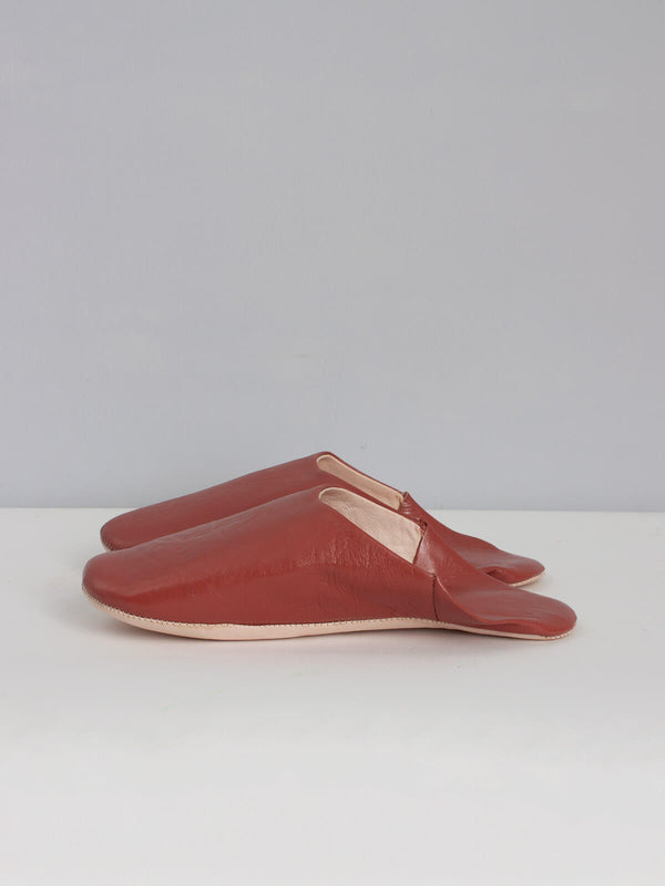 Bohemia Design Moroccan Mens Babouche Slippers Terracotta