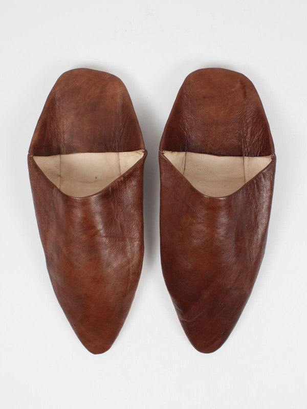 Bohemia Design Moroccan Mens Pointed Babouche Slippers - Seconds Small (Assorted Colours)