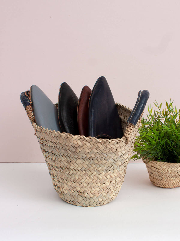 bohemia design Moroccan Mens Pointed Babouche Slippers - Seconds Small (Assorted Colours)