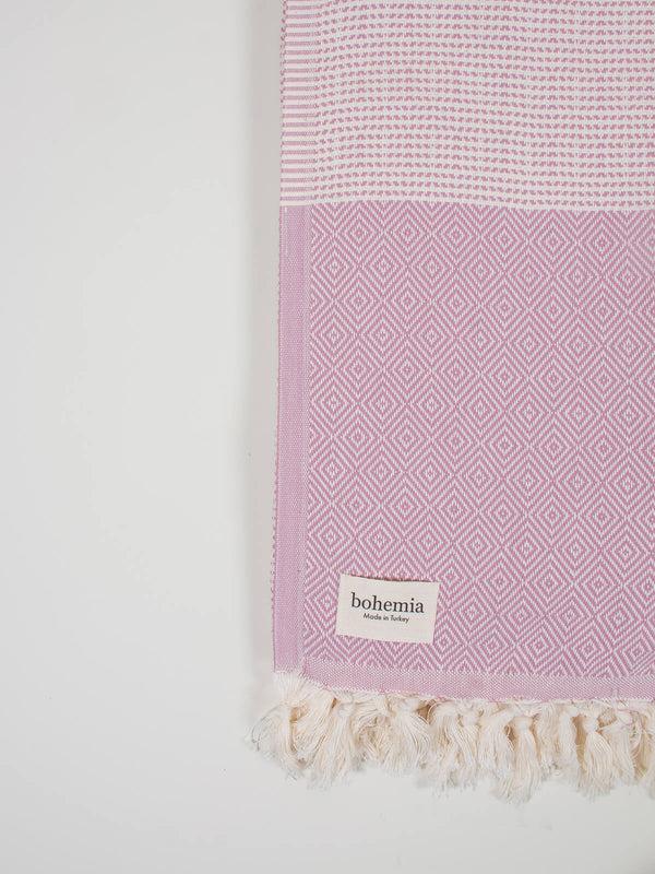 Bohemia Design Nordic Dot Hammam Towel Vintage Pink