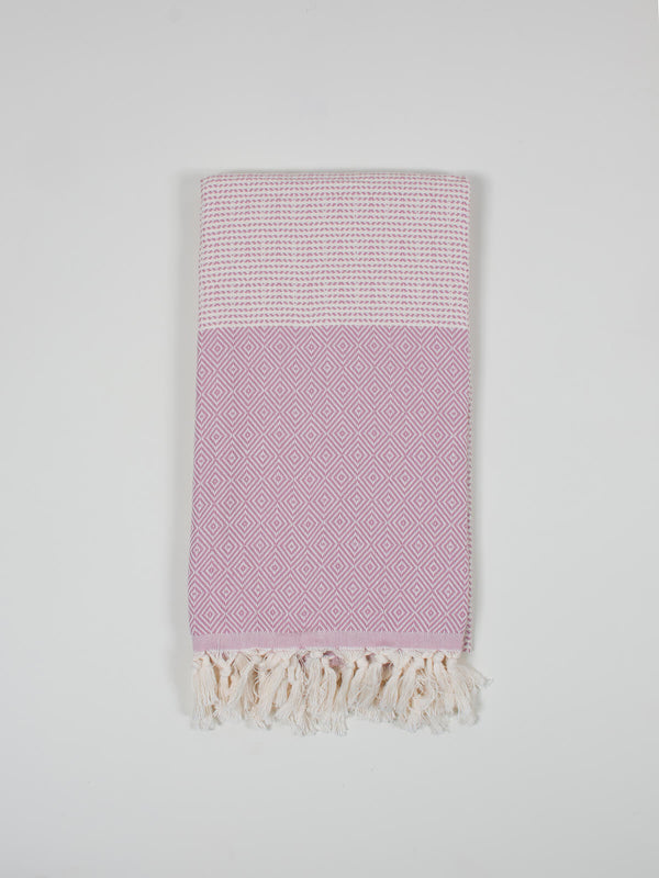 bohemia design Nordic Dot Hammam Towel Vintage Pink