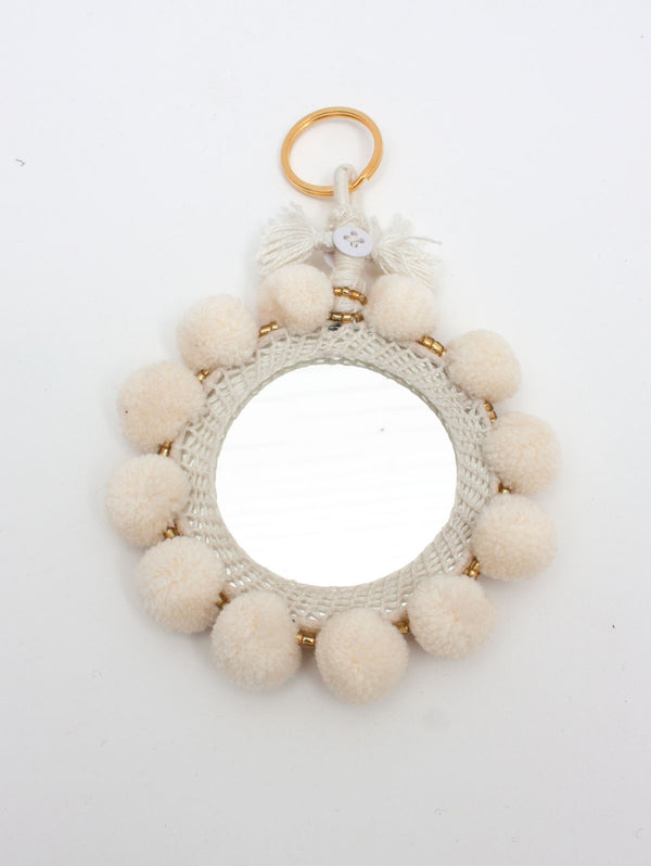 Bohemia Design Super Pom Pom Mirror Keyrings Oversized