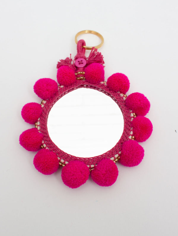 Bohemia Design Super Pom Pom Mirror Keyrings Oversized