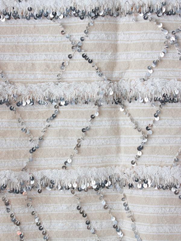 Bohemia Design Vintage Moroccan Handira Blanket No. 147