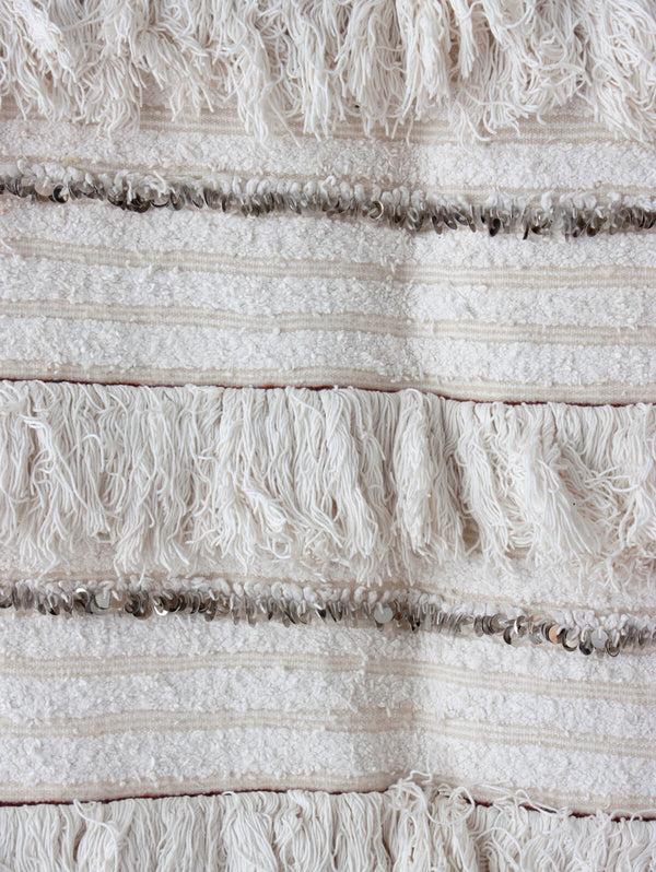 Bohemia Design Vintage Moroccan Handira Blanket No. 148