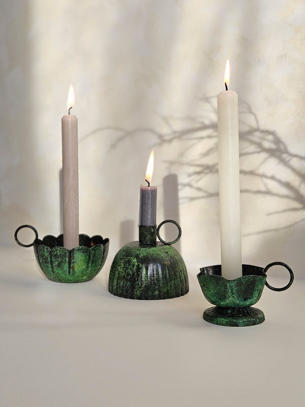 Bohemia Design Vintage Moss Candle Holder Scallop - Slight Seconds