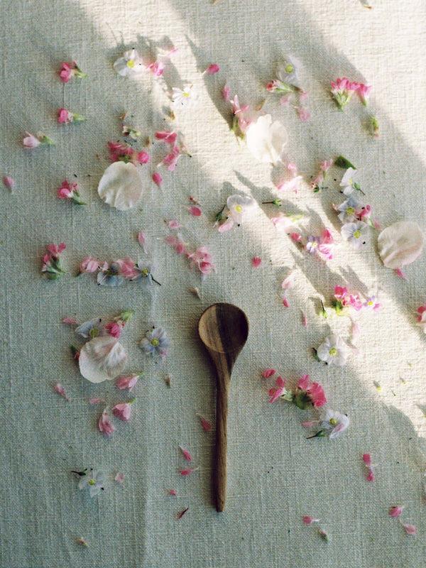 Bohemia Design Walnut Wood Spice Bowl And Spoon Set