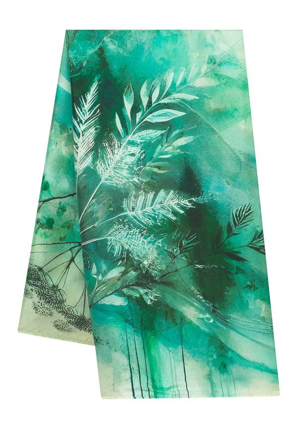 Bolongaro Trevor Birds Silk Printed Scarf