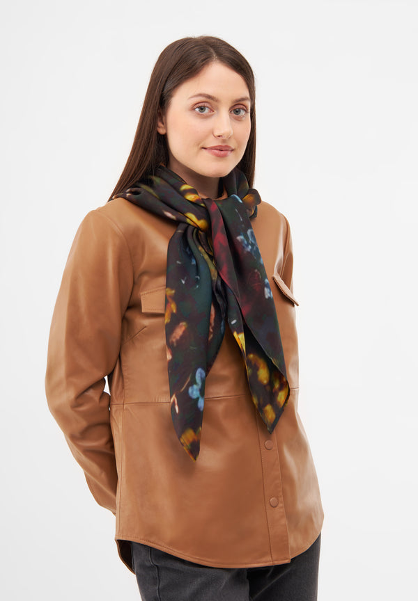 Bolongaro Trevor Bouquet Silk Printed Scarf