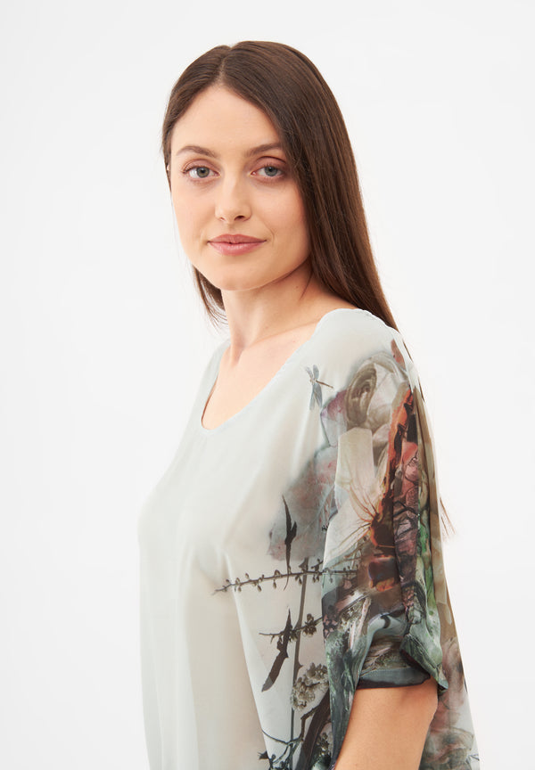 Bolongaro Trevor Bramble Blue Drape Dress