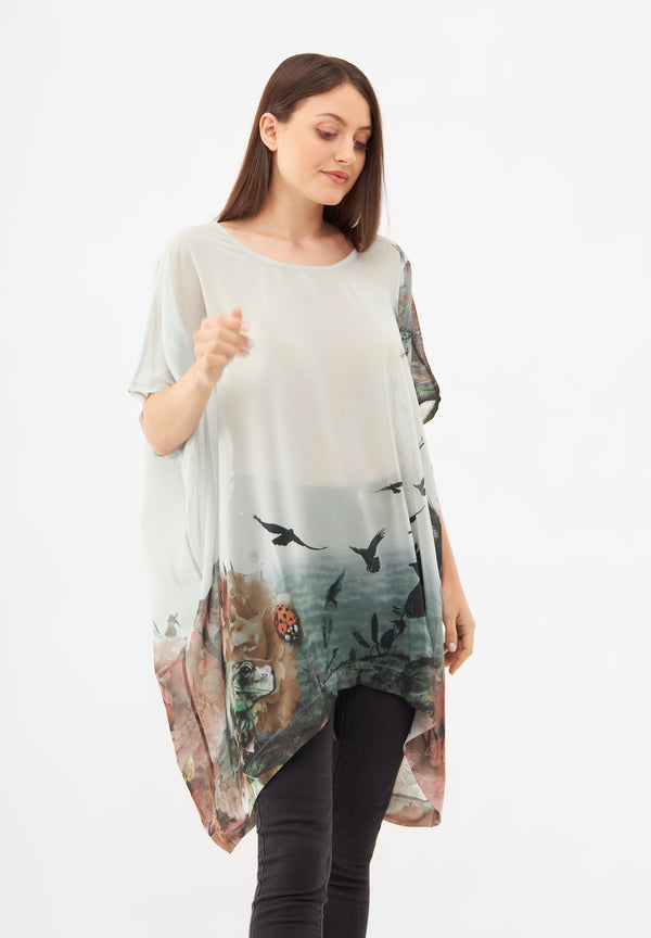 bolongaro trevor Bramble Blue Drape Dress