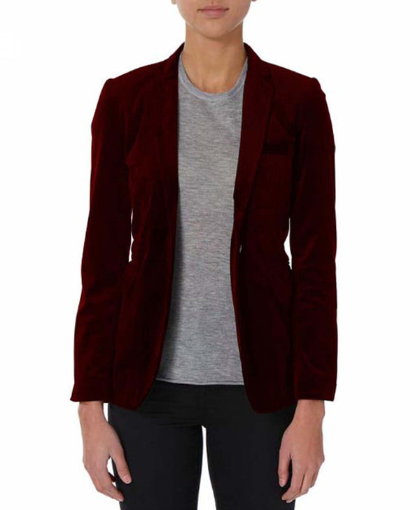 bolongaro trevor Crimson Velvet Blazer
