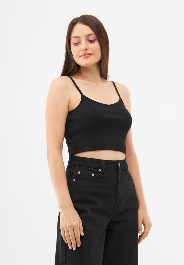 bolongaro trevor Cropped Ribbed Cami