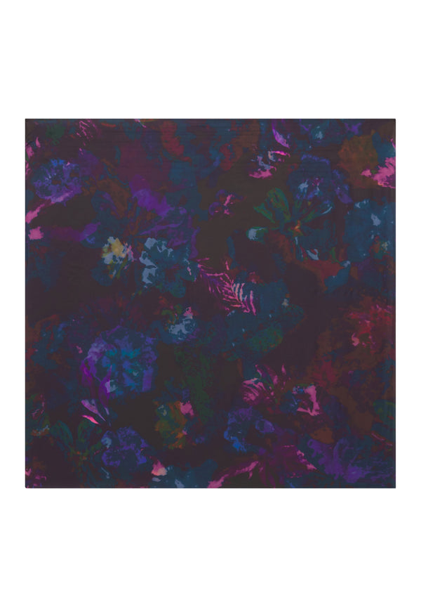 bolongaro trevor Faded Flowers Silk Printed Scarf